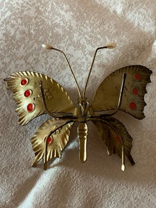 Farfalla decorativa metallo smaltato