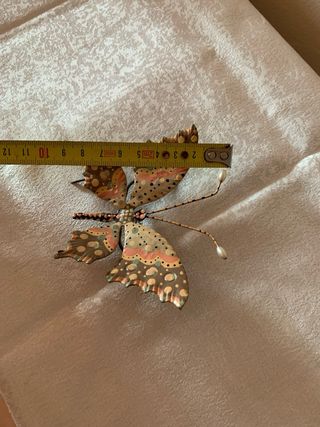 Farfalla decorativa metallo smaltato