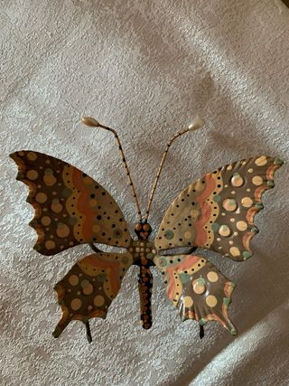 Farfalla decorativa metallo smaltato