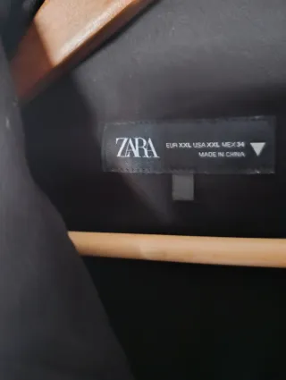 Chaleco negro cremallera cuello alto XXL