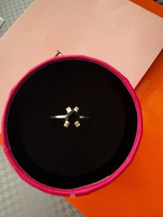 Anillo Tous Corazón Negro Plata con certificado