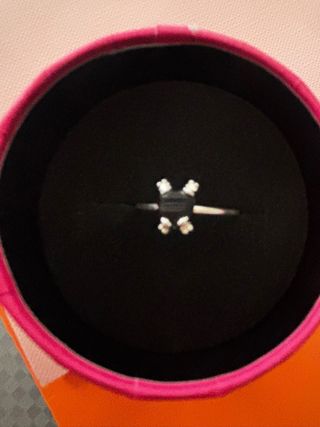 Anillo Tous Corazón Negro Plata con certificado