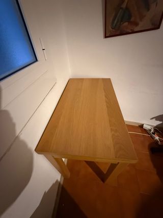 Mesa escritorio plegable madera