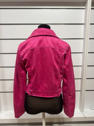 Cazadora Biker Fucsia Stradivarius - Talla S