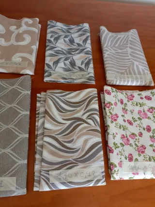 Lote 10 retales tela loneta estampada