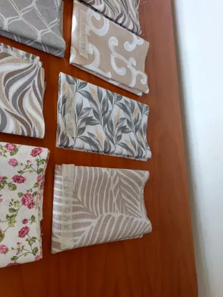 Lote 10 retales tela loneta estampada