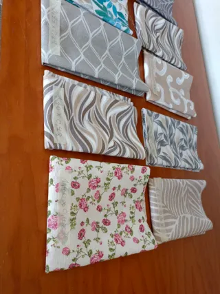 Lote 10 retales tela loneta estampada