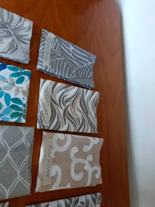 Lote 10 retales tela loneta estampada