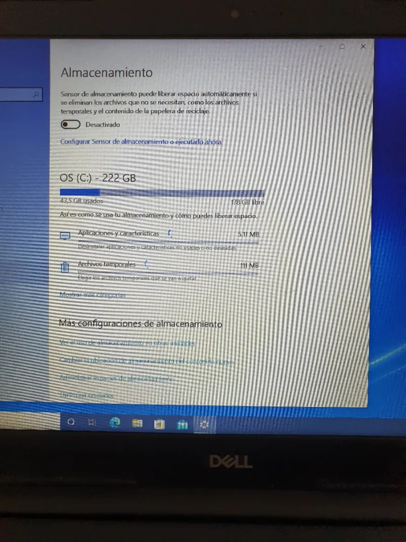 Portátil Dell Vostro 35BD i5 8GB RAM afbeelding 3