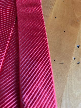 Corbata de seda roja