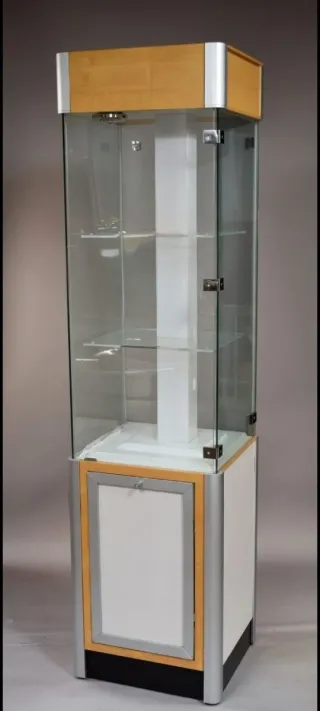 Mueble expositor cristal con luz