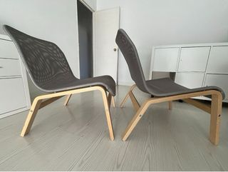 2 Sillas Nolmyra IKEA Madera Gris