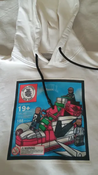 Felpa Resell Apparel Bianca Tg. L