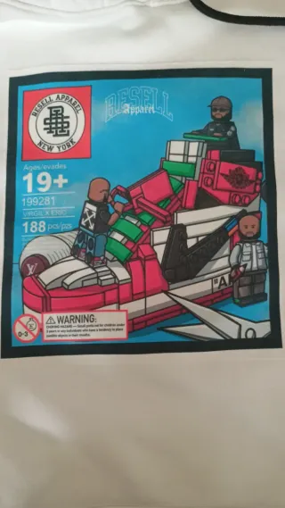 Felpa Resell Apparel Bianca Tg. L