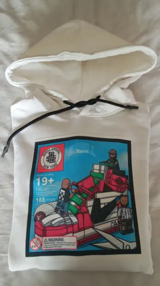 Felpa Resell Apparel Bianca Tg. L