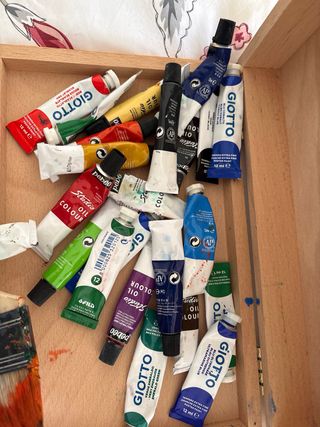 Scatola Legno Pittura Completa