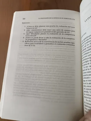 La evaluación de la lengua en el marco de E/L2