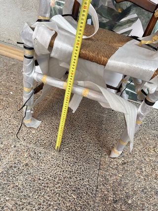 Silla provenzal madera y ratán
