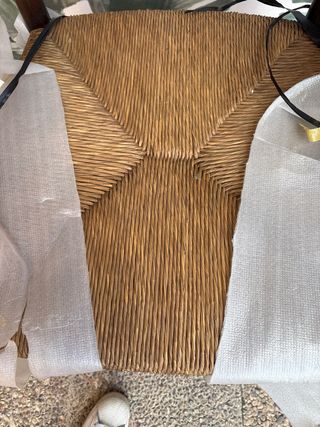 Silla provenzal madera y ratán