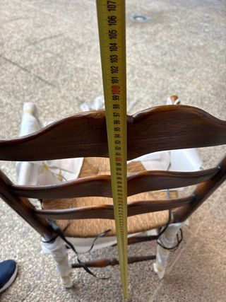 Silla provenzal madera y ratán
