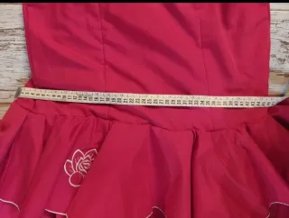 Vestido Flamenca Volantes Flores Blanco