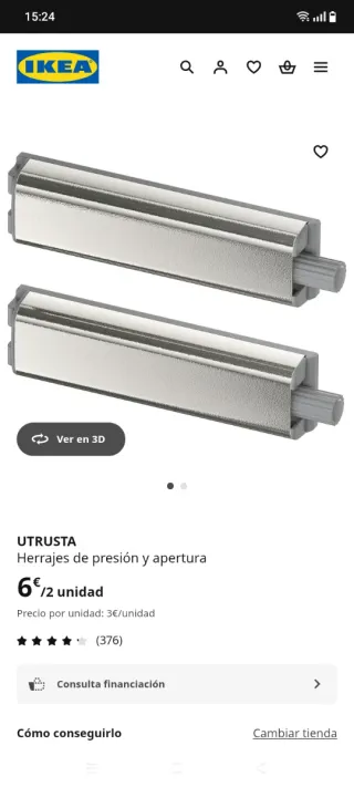 Herrajes de presión y apertura