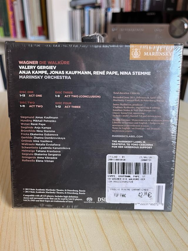Wagner: L'Oro del Reno & La Valchiria Gergiev 6 CD
