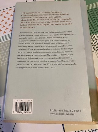 Libro de lectura Paulo Coelho