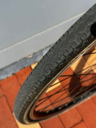 Bici paseo vintage roja talla XL ruedas grandes