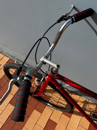 Bici paseo vintage roja talla XL ruedas grandes