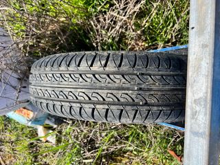 Carretilla elevadora manual azul