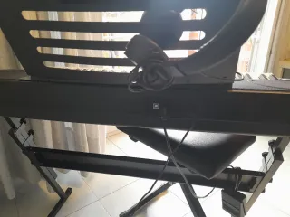 Teclado Rockjam RJ761 con soporte y banqueta