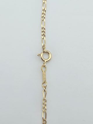 Cadena de Oro 18K, Fígaro 3x1 Maciza, 8,06gr, 60cm