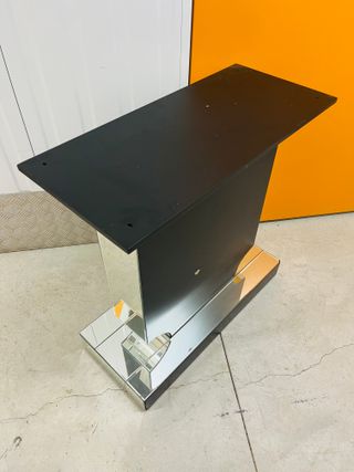 Mesita auxiliar negra mesa de madera mesa entrada