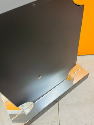 Mesita auxiliar negra mesa de madera mesa entrada