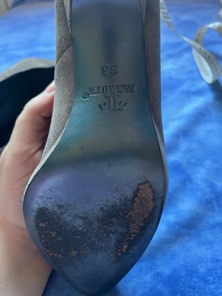 Zapatos de tacón Farrutx grises talla 36