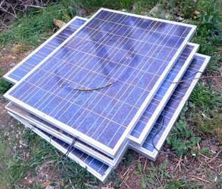 Instalación solar aislada, completo o partes.