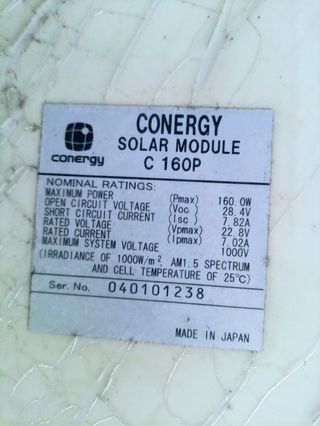 Instalación solar aislada, completo o partes.