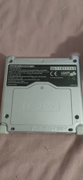 Nintendo Game Boy Advance SP Plata