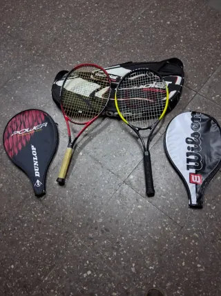 Raquetas de tenis con bolsa