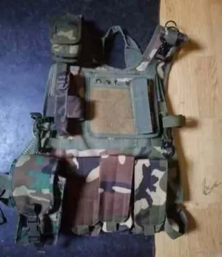 Chaleco táctico Airsoft camuflaje