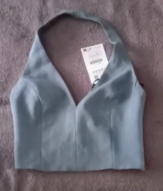 Top Pull&Bear gris talla XS