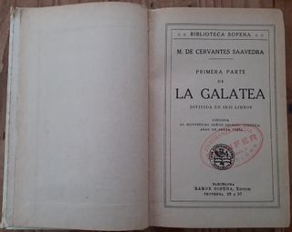 La Galatea, Miguel de Cervantes Saavedra