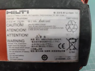 Adaptador Hilti cpc para Parkside X20V