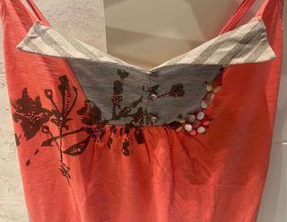 Top Derhy Coral Estampado Flores