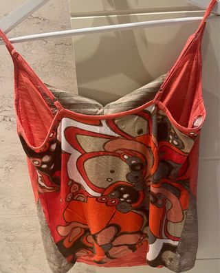 Top Derhy Coral Estampado Flores