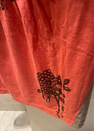 Top Derhy Coral Estampado Flores