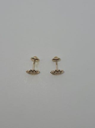 Pendientes Oro 18K Flor 0,58gr 0,7cm