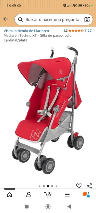 Maclaren Techno XT Carrito Bebé Nuevo
