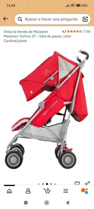 Maclaren Techno XT Carrito Bebé Nuevo